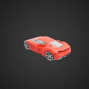 Low-Poly Sports Car