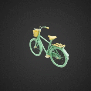 Low-Poly Retro Bicycle