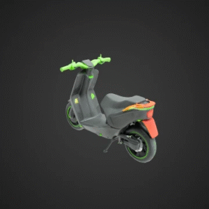 Low-Poly Electric Scooter