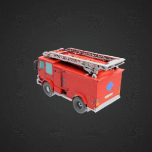 Low-Poly Fire Truck