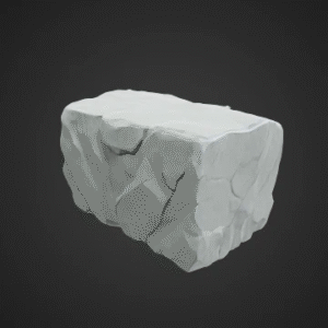 Chiseled Granite Block