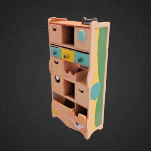 Colorful Playroom Storage Unit