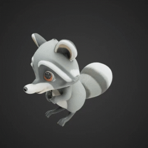 Charming Woodland Raccoon