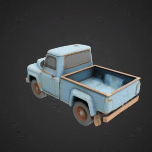 Low-Poly Pickup Truck