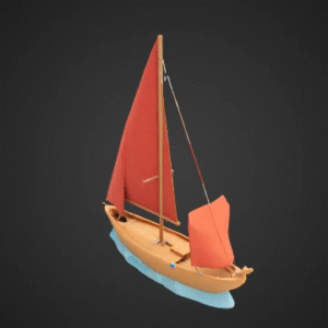 Low-Poly Sailboat