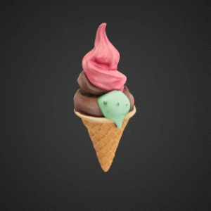 Whimsical Ice Cream Cone