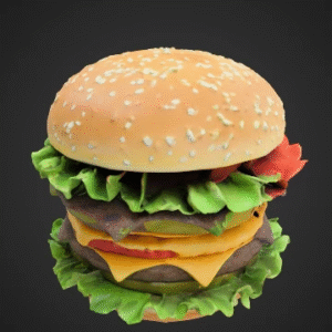 Playful Burger Stack