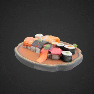 Stylized Sushi Platter