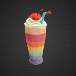 Funky Milkshake Glass