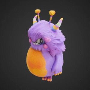 Friendly Monster with Antennas