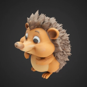 Playful Hedgehog Character