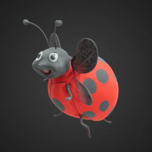 Cheerful Ladybug