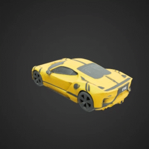 Low-Poly Sports Car