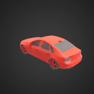 Low-Poly Sedan