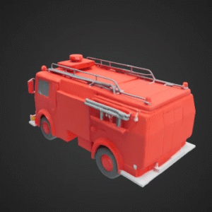 Low-Poly Fire Truck