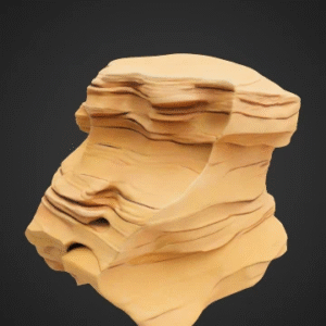 Textured Sandstone Sculpture